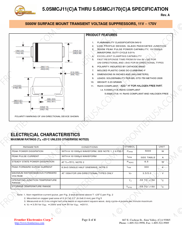 5.0SMCJ20A