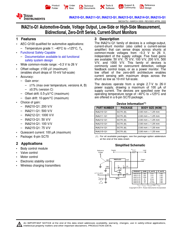 INA213-Q1