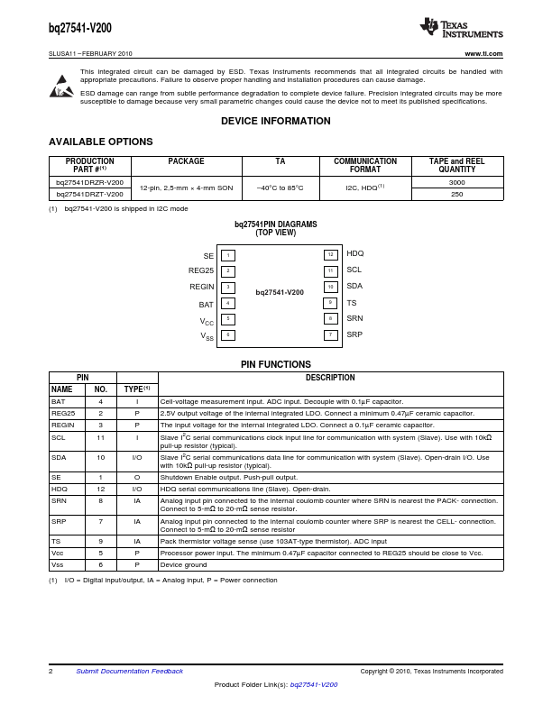 bq27541-V200