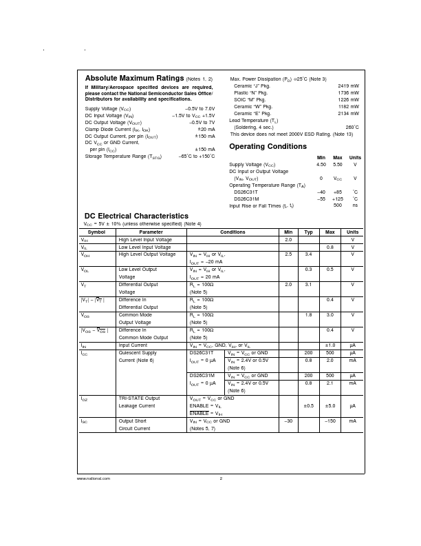 DS26C31M