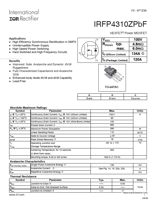 IRFP4310ZPBF