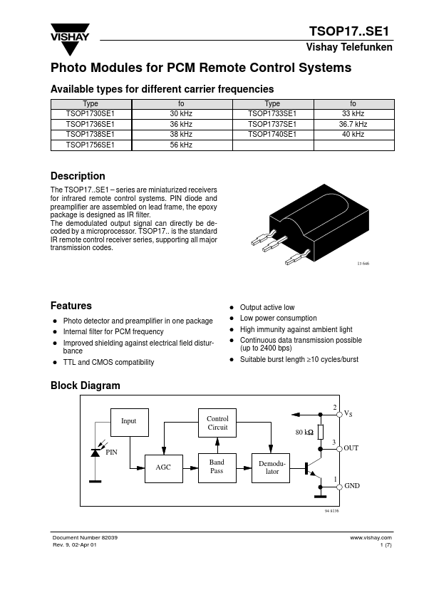 TSOP1756SE1