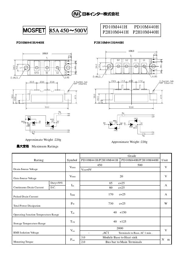 P2H10M440H