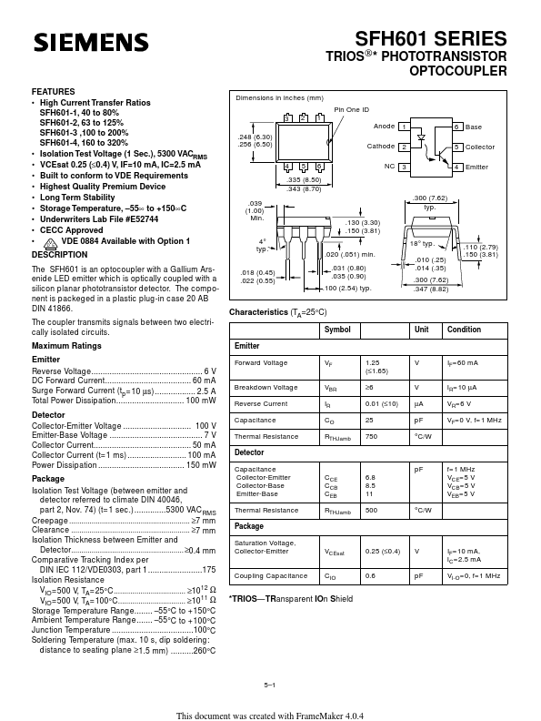 SFH601-4