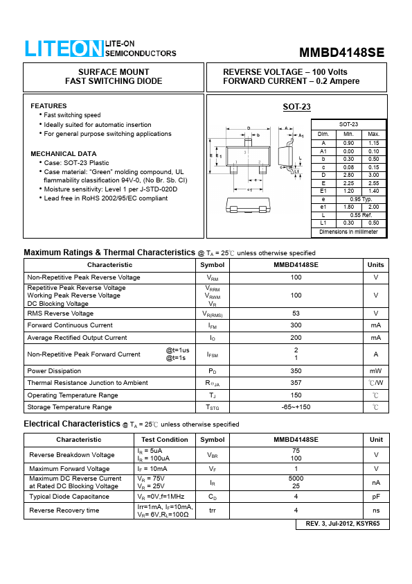 MMBD4148SE