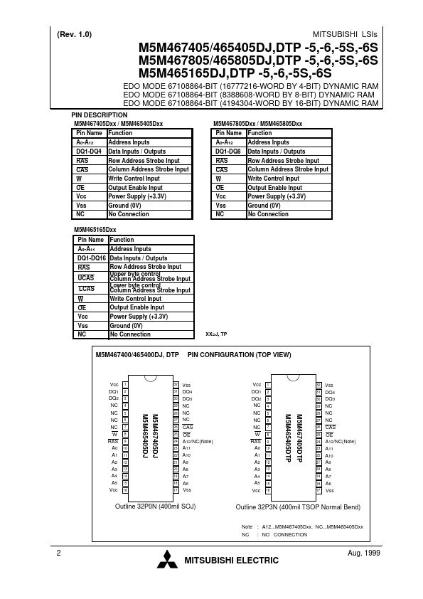 M5M465405DJ-6S