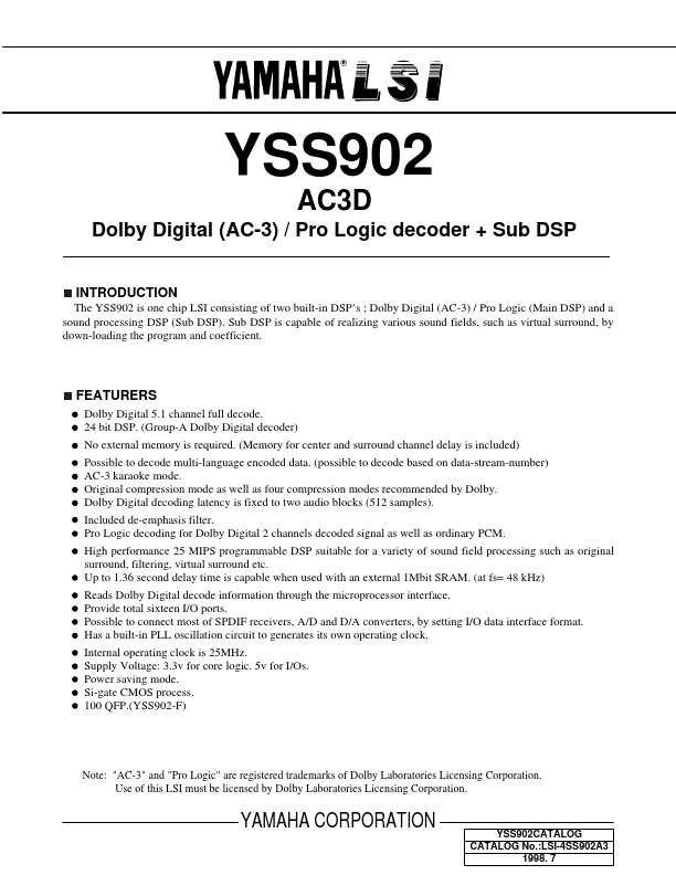 YSS902