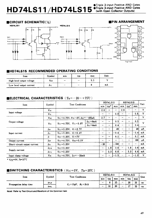 HD74LS11