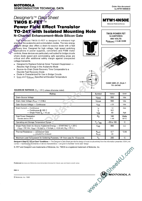 MTW14N50E