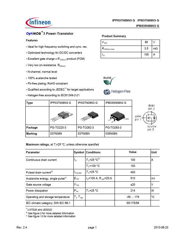 IPB035N08N3