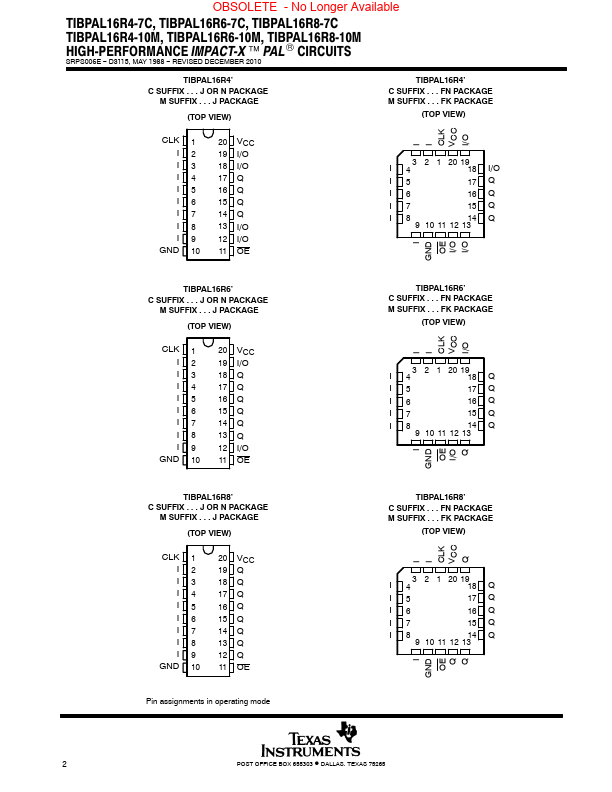 TIBPAL16R4-7C