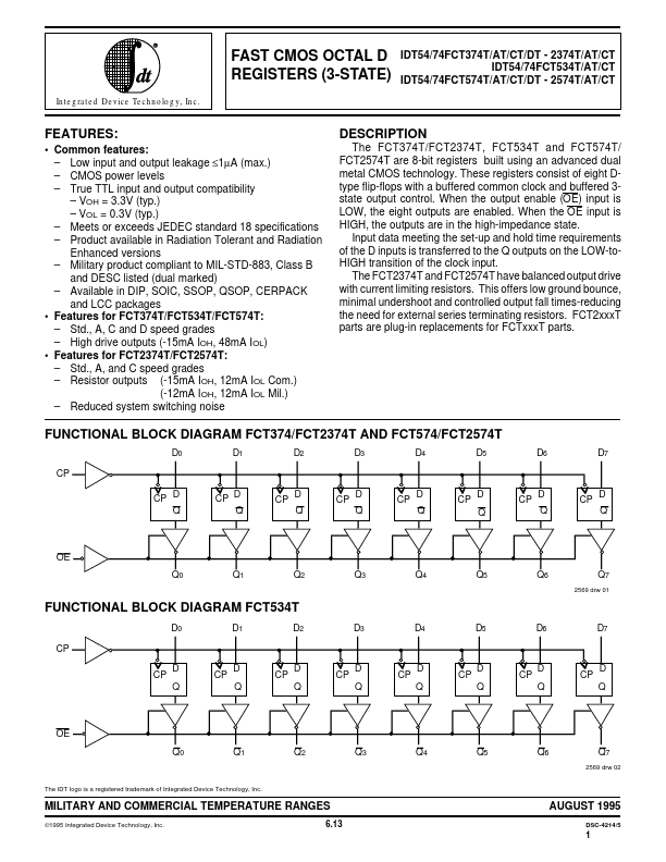 IDT74FCT2374CT