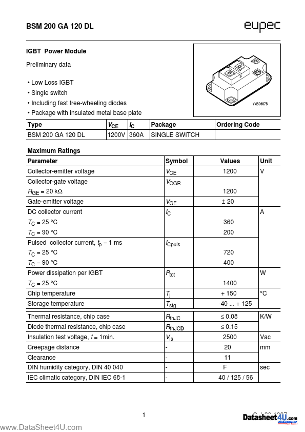 BSM200GA120DL