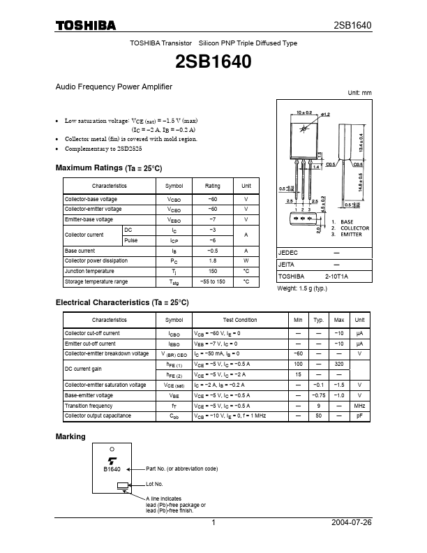 2SB1640