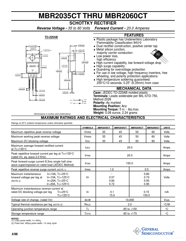 MBR2050CT