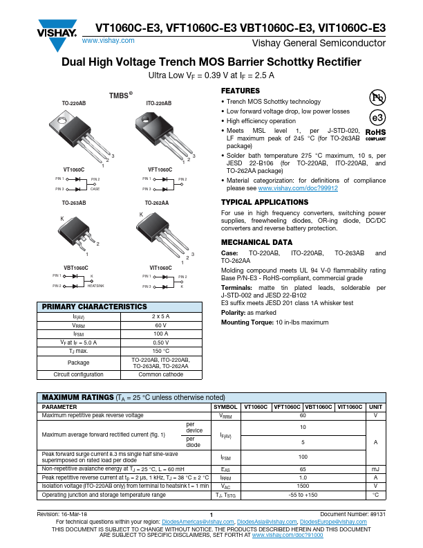 VBT1060C-E3