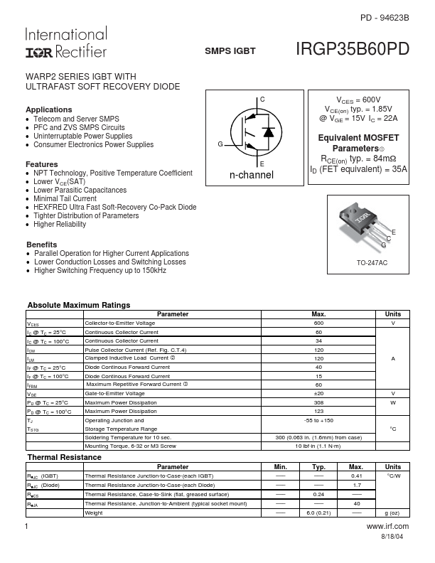 IRGP35B60PD