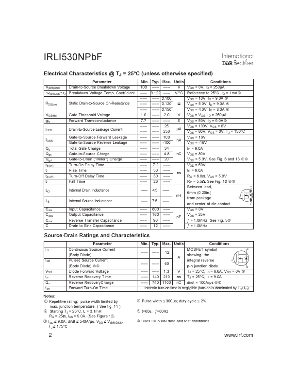 IRLI530NPBF