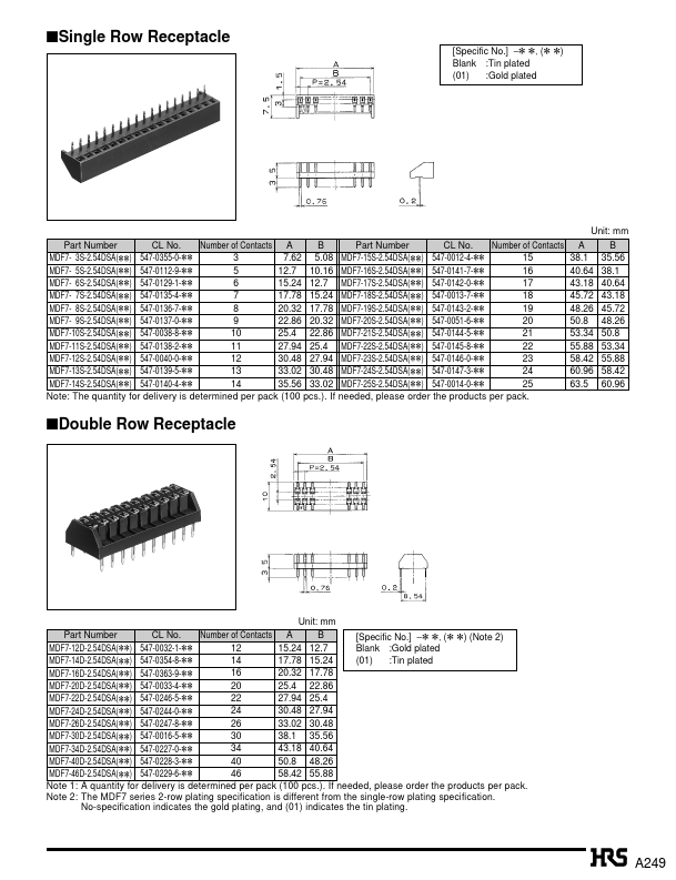 MDF7-11P-2.54DS