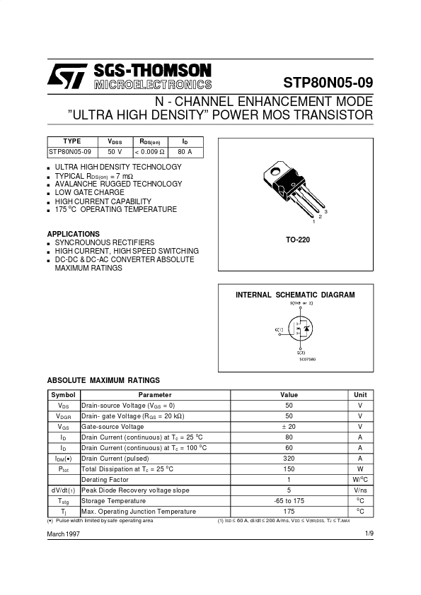 STP80N05-09