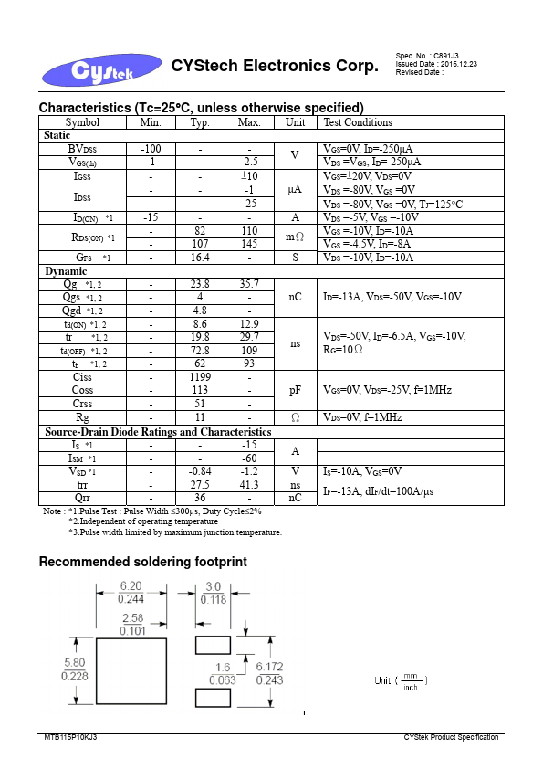 MTB115P10KJ3