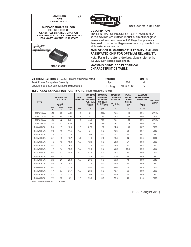 1.5SMC120CA