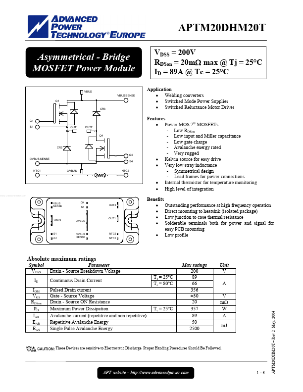 APTM20DHM20T