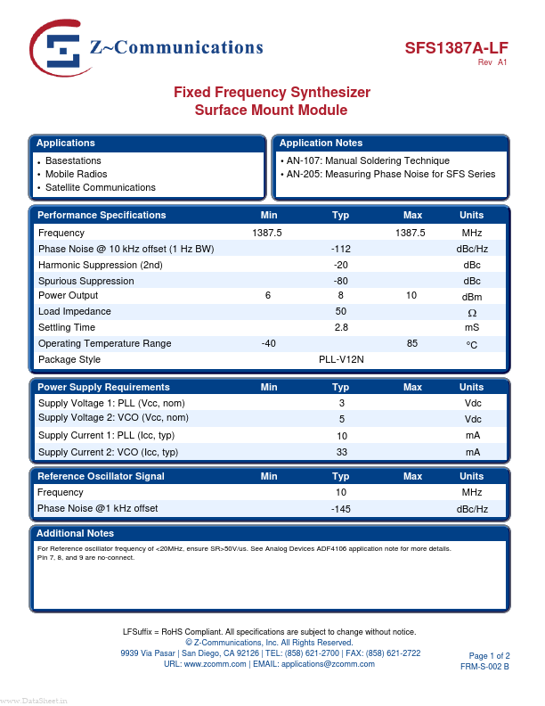 SFS1387A-LF