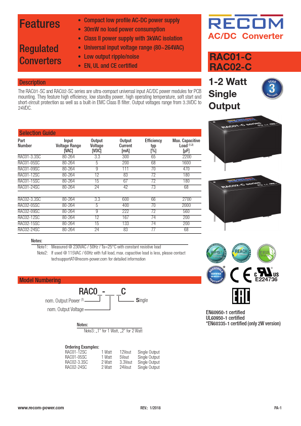 RAC01-3.3SC