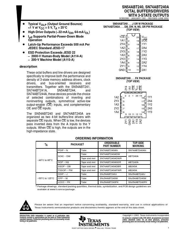 SN74ABT240A