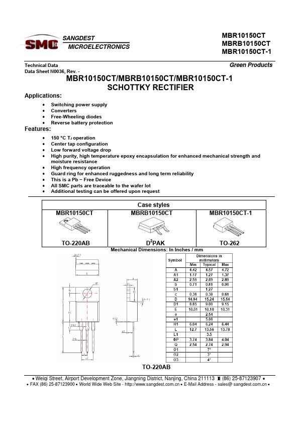 MBRB10150CT