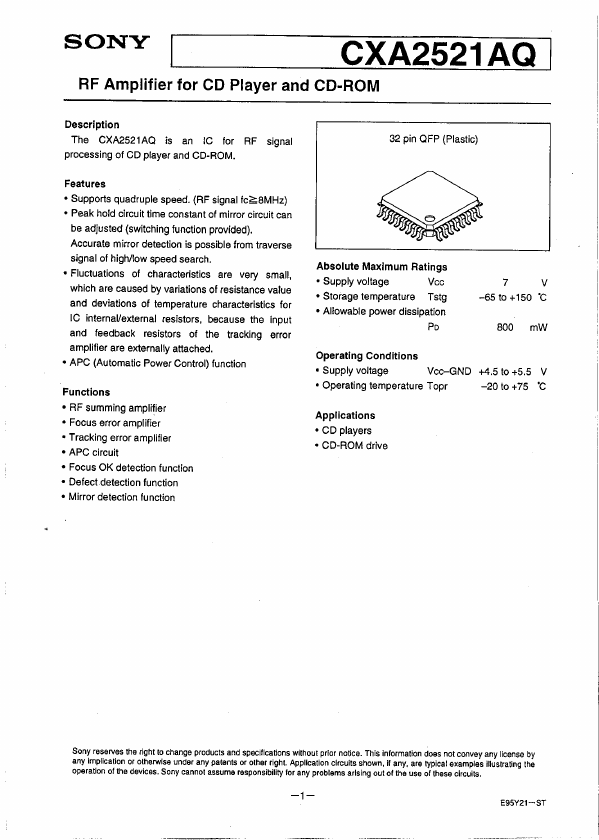 CXA2521AQ