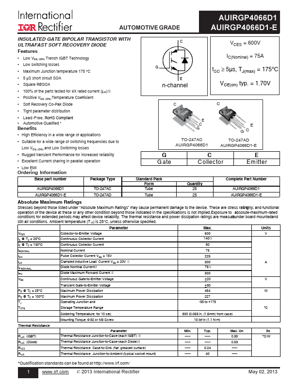 AUIRGP4066D1-E