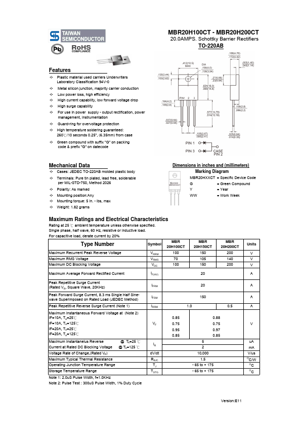 MBR20H100CT