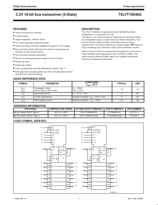 74LVT16646A