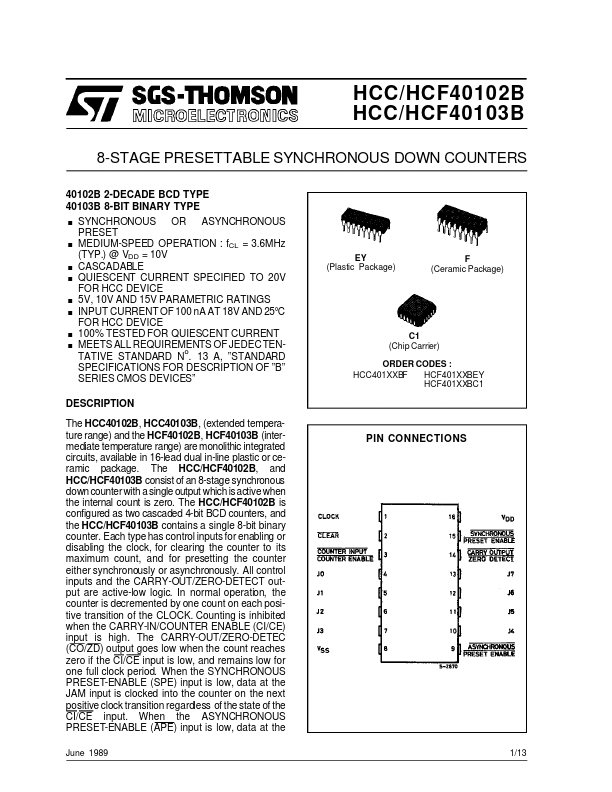 HCF40103B