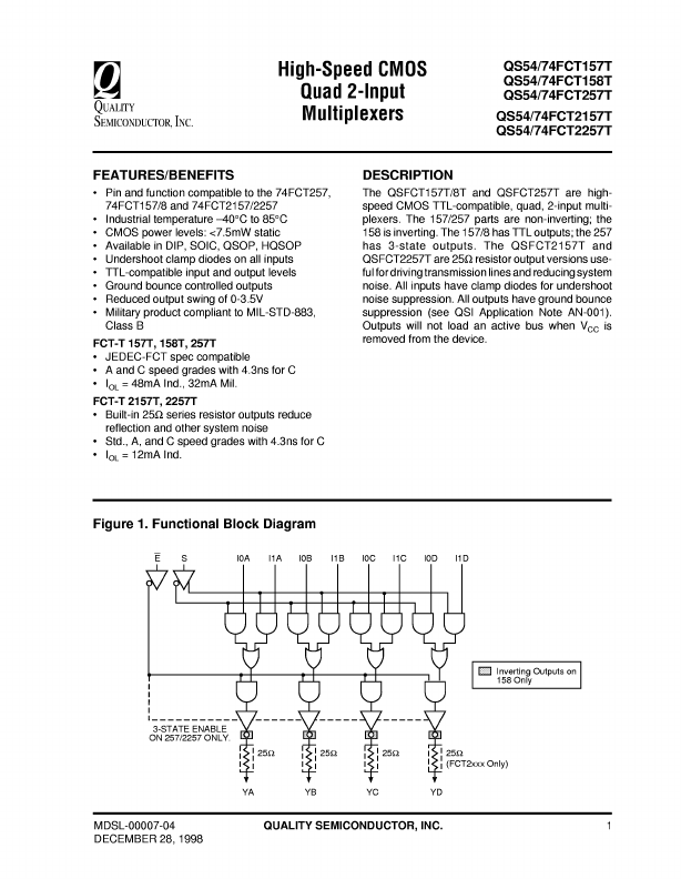 QS74FCT257T