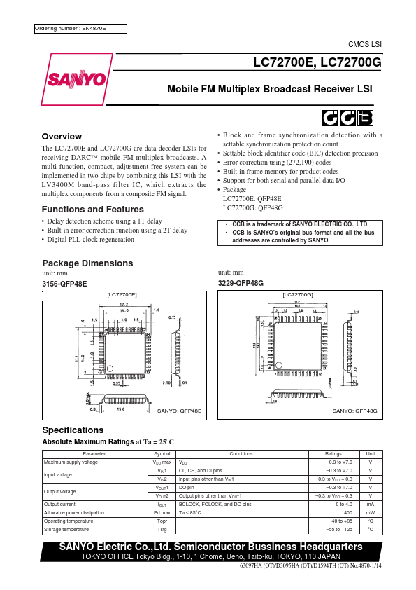 LC72700E