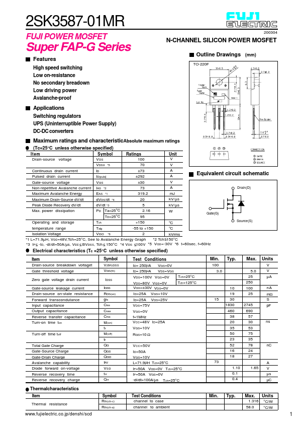 2SK3587-01MR