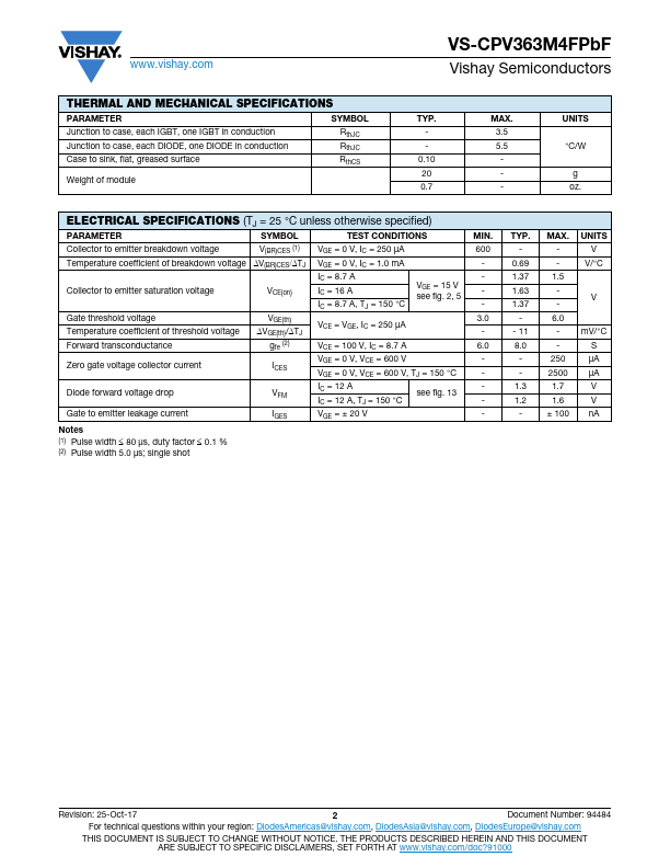 VS-CPV363M4FPbF