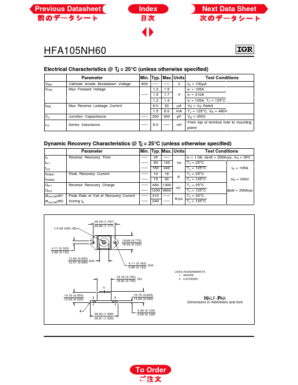 HFA105NH60