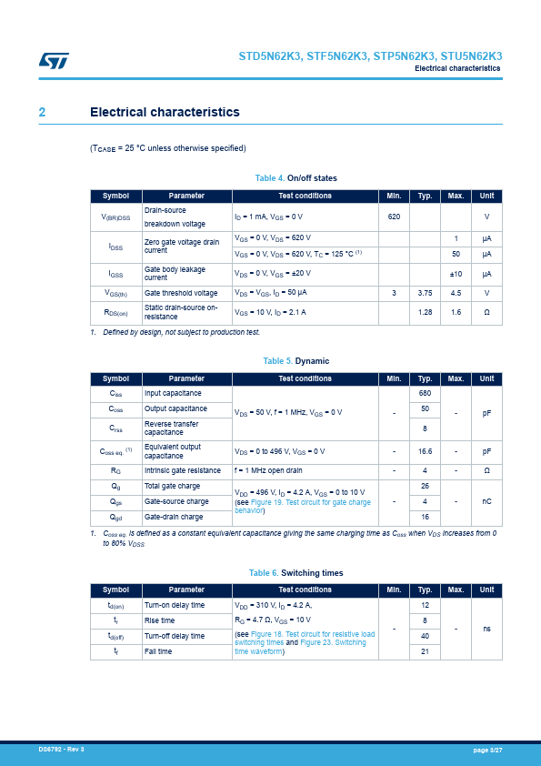 STD5N62K3