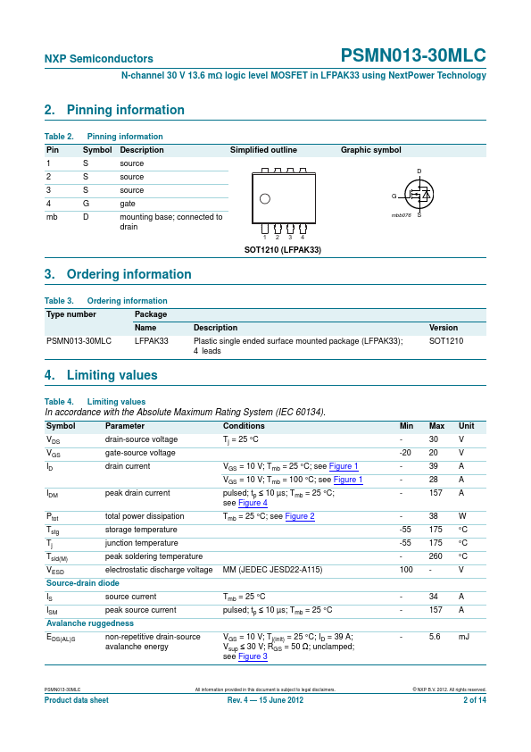 PSMN013-30MLC