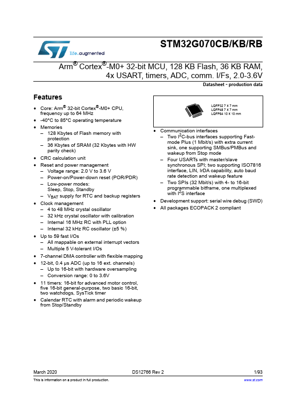 STM32G070KB