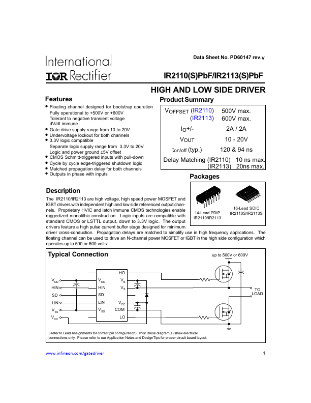 IR2110SPBF