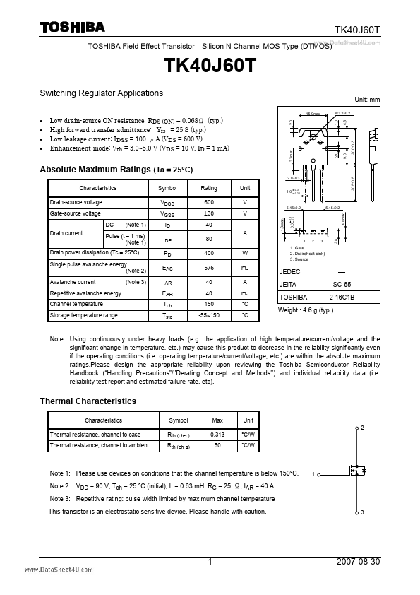 TK40J60T