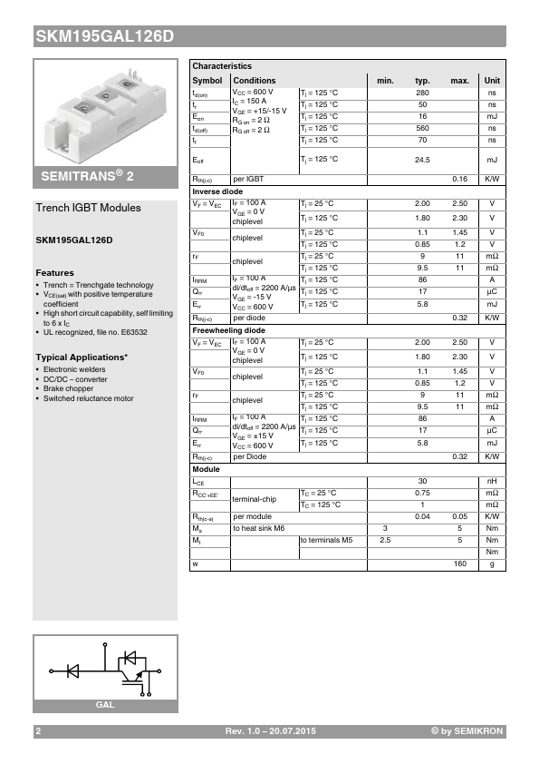 SKM195GB126D