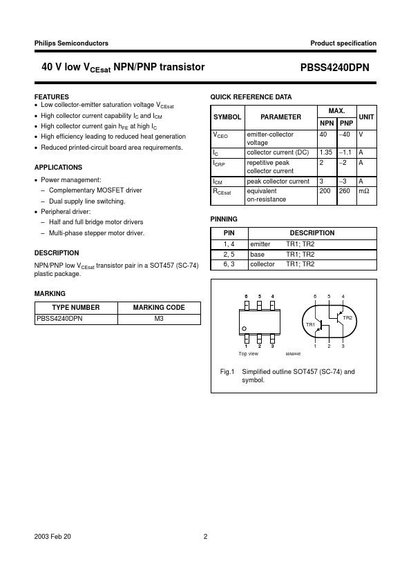 PBSS4240DPN