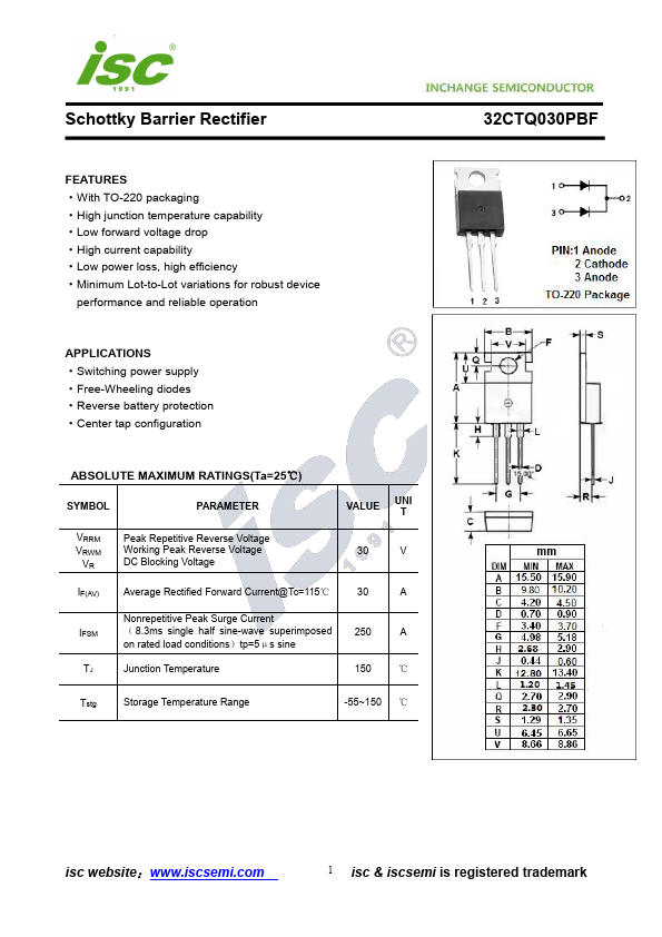 32CTQ030PBF