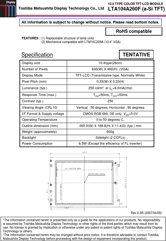 LTA104A260F